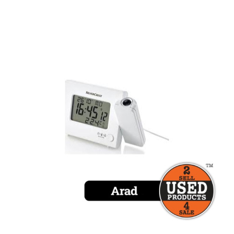 Radio controlled projection alarm clock silvercrest